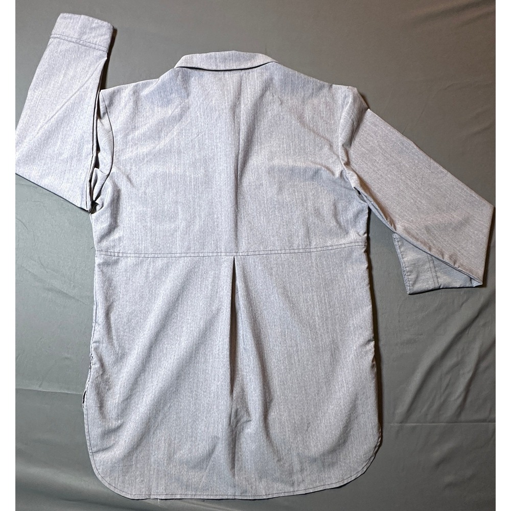 The North Face Women's Gray Long Sleeve Button Down Hiking Shirt Size Large - Picture 8 of 11